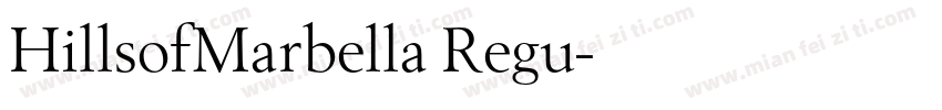 HillsofMarbella Regu字体转换